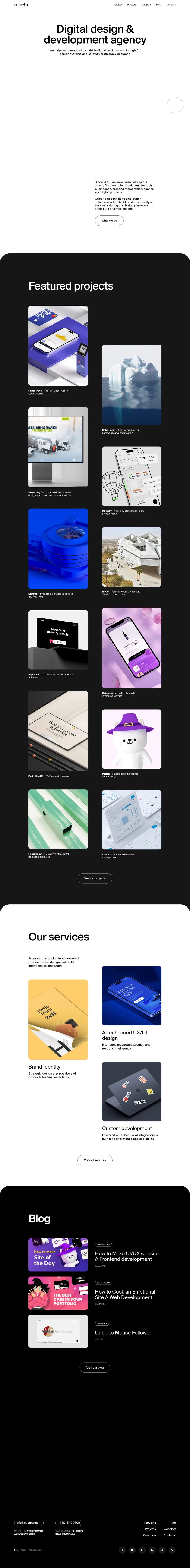 Cuberto — desktop