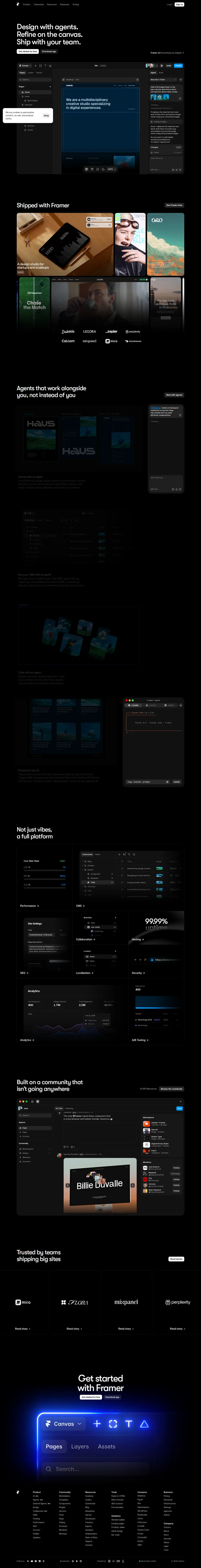 Framer — desktop